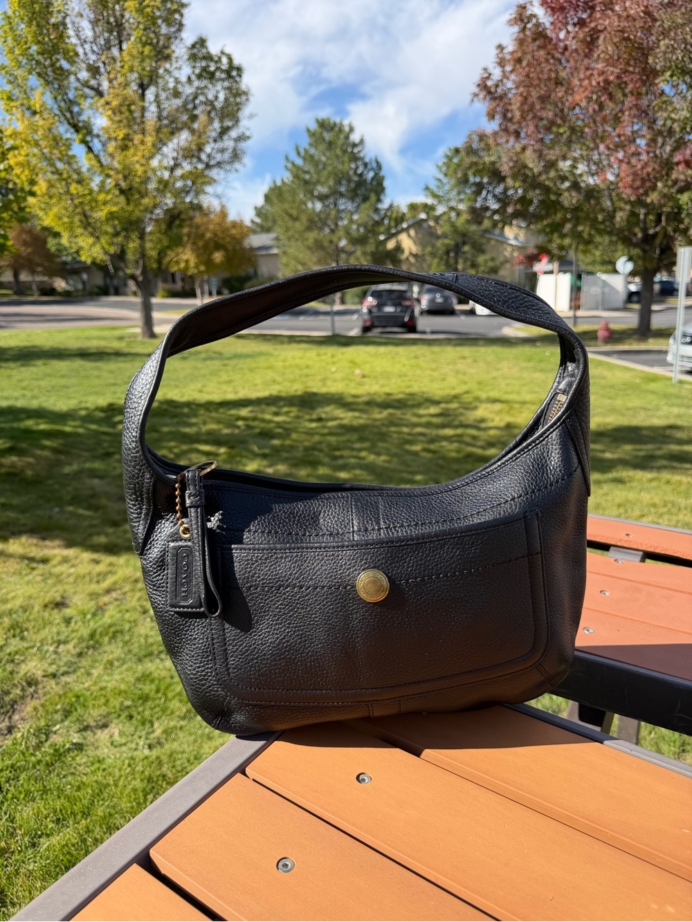 Vintage Coach Ergo Hobo Black Pebbled Leather Y2K 11612 2007